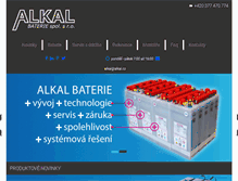 Tablet Screenshot of alkal.cz